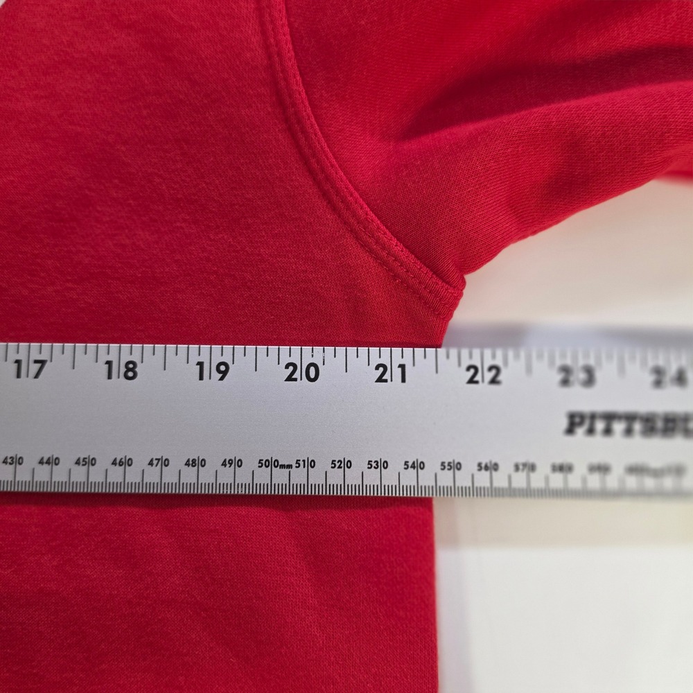 Nike Les Rouges Hoodie Mens Medium Red Graphic Pullover Sweatshirt - Picture 6 of 9